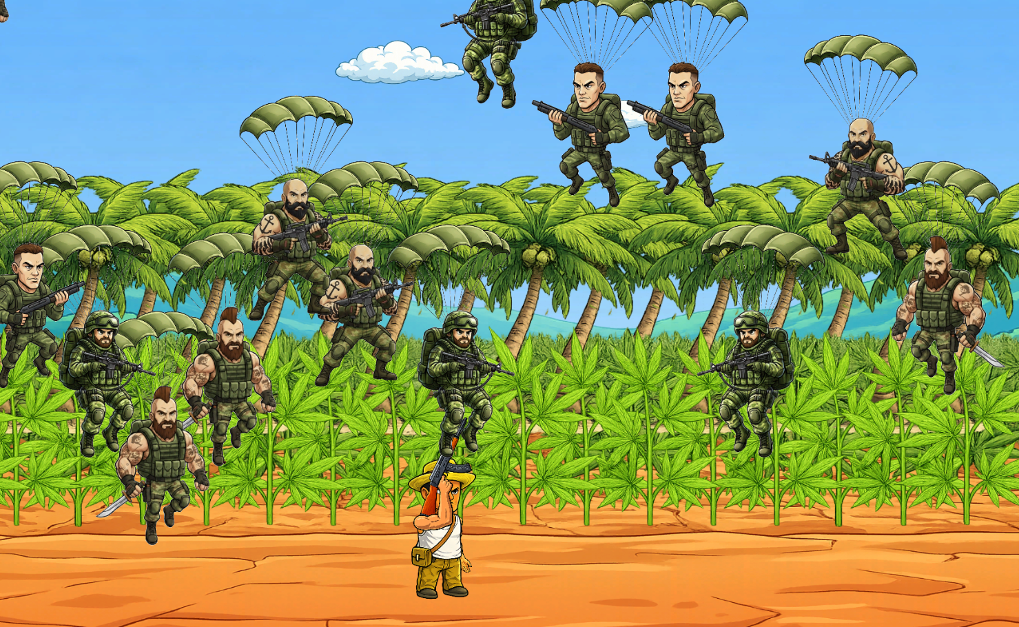 Peaceful Farm early gameplay scene